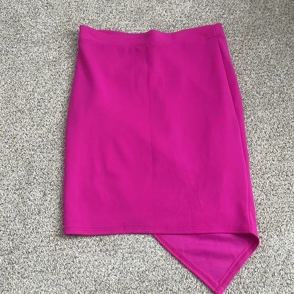 Hot Pink Pencil Skirt - Picture 2 of 3